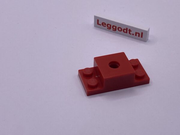 COBI: Turntable, Plate 2 x 4 with Tile 2 x 2 with Ø5mm Hole Straight - red (czerwony)