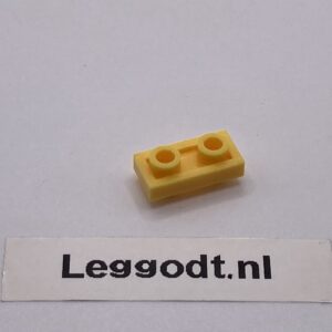 COBI: Plate Modified 1 x 2 with Pivots on Both Sides (aka Duo Block) - bright yellow (jasnozólty)