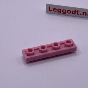 COBI: Plate Modified 1 x 4 with Pivots on Both Sides (aka Duo Block) - pink (rózowy)