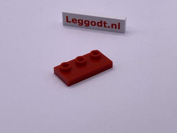COBI: Tile Modified 1 1/2 x 3 with 3 Pivots on Top - red (czerwony)