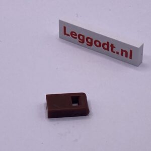 COBI: Tile Modified 1 x 1 with Handlebar on Side - dark brown (ciemny braz)