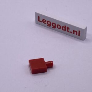 COBI: Tile Modified 1 x 1 with 1 Bar on the Side - red (czerwony)