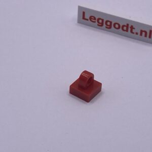 COBI: Tile Modified 1 x 1 with Ring on Top - red (czerwony)