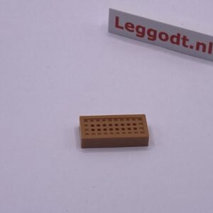 COBI: Tile Modified 1 x 2 Grid/Mesh - light brown (jasnobrazowy)
