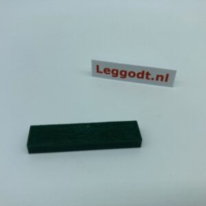 COBI: Tile, Modified 1 x 4 Wood Pattern - dark green (ciemnozielony)