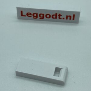 COBI: Tile Modified 2 x 1 with Handlebar on Short Side - white (bialy)