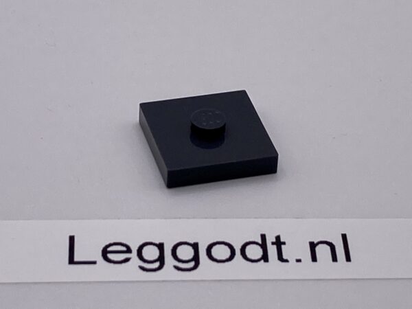 COBI: Tile Modified 2 x 2 with 1 Center Stud (Low 1.5 mm) - graphite (grafitowy)