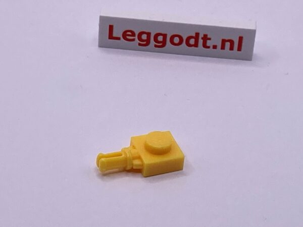 COBI: Plate Modified 1 x 1 with 1 Wheel Holder - bright yellow (jasny jasnozolty)