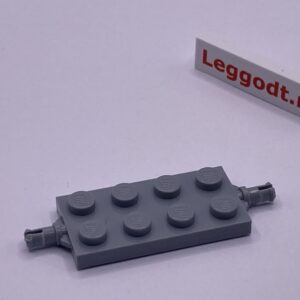 COBI: Plate Modified 2 x 4 with 2 Wheel Holders - new grey (nowy szary)