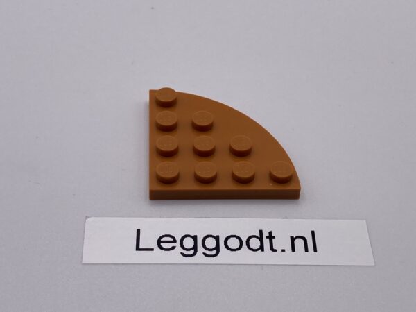 COBI: Plate Modified 4 x 4 with Rounded Corner (Closed) - light brown (jasnobrazowy)