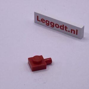 COBI: Plate Modified 1 x 1 with 1 Bar on the Side - red (czerwony)