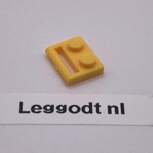 COBI: Plate Modified 1 x 2 with Handlebar on Long Side - bright yellow (jasnozólty)