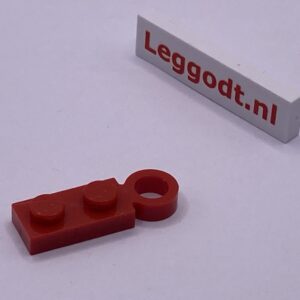 COBI: Plate Modified 1 x 2 with Eye on Short Side - red (czerwony)