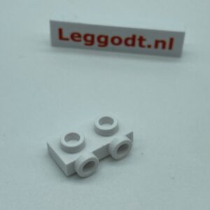 COBI: Plate Modified 1 x 2 with 2 Pivots on Long Side - white (bialy)