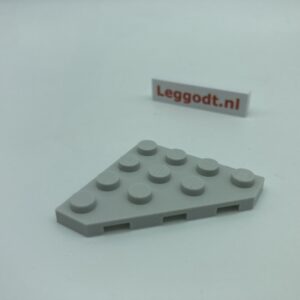 COBI: Plate, Modified 4 x 4 with Cutoff Corner (Open) - light grey (jasno szary)