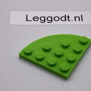 COBI: Plate Modified 4 x 4 with Rounded Corner - bright green (jasnozielony)