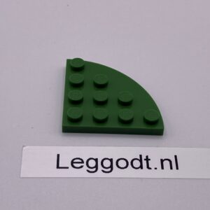 COBI: Plate Modified 4 x 4 with Rounded Corner - olive (oliwka)