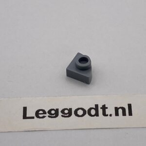 COBI: Plate Modified 1 x 1 with Rounded Corner (Open) - new grey (nowy szary)