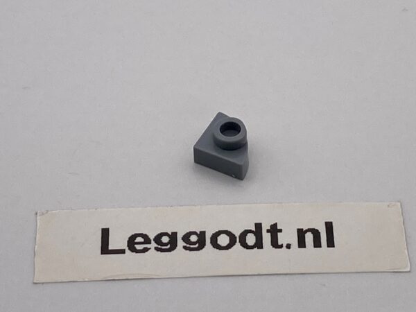 COBI: Plate Modified 1 x 1 with Rounded Corner (Open) - new grey (nowy szary)