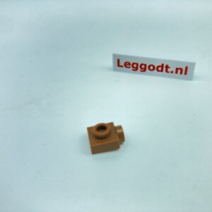 COBI: Plate, Modified 1 x 1 with 1 Pivot on the Side - brown (brazowy)