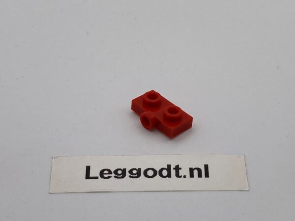 COBI: Plate Modified 1 x 2 with 1 Central Pivot on the Side - red (czerwony)