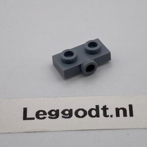 COBI: Plate Modified 1 x 2 with 1 Central Pivot on the Side - new grey (nowy szary)