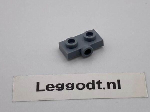 COBI: Plate Modified 1 x 2 with 1 Central Pivot on the Side - new grey (nowy szary)