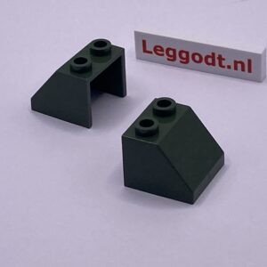 COBI: Roof Brick 2 x 2 x 1 1/3 with Hollow Back - dark green military (ciemnozielony wojskowy/militarny)