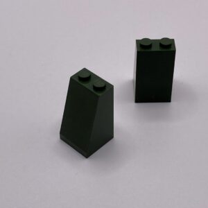 COBI: Roof Brick 2 x 2 x 3 - dark green military (ciemnozielony wojskowy/militarny)