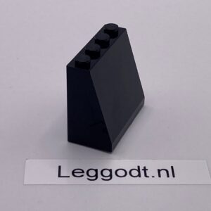 COBI: Roof Brick 2 x 4 x 3 - black (czarny)