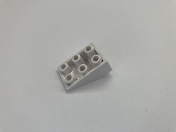 COBI: Roof Brick 3 x 2 Inverted - white (bialy)