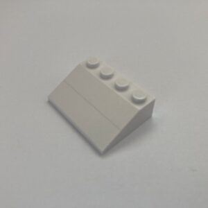 COBI: Roof Brick 3 x 4 - white (bialy)