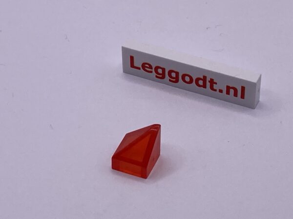 COBI: Slope Plane 3P 1 x 1 Corner - trans-red (przezroczysty czerwony)