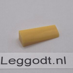 COBI: Slope Curved 2P 1 x 3 x 2/3 Wedge Left (Lewy) - bright yellow (jasnozólty)