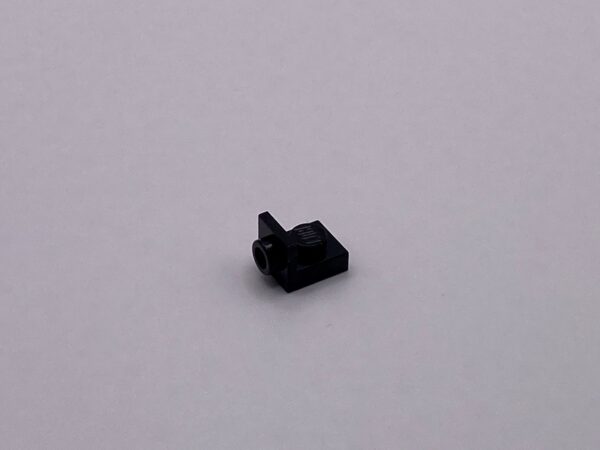 COBI: Bracket Plate UP 1 x 1 Plate Thin 1/2 x 1 - black (czarny)