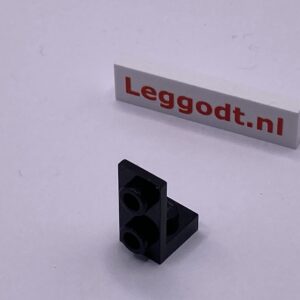 COBI: Bracket Plate UP 1 x 1 Plate Thin 1 1/3 x 1 - black (czarny)