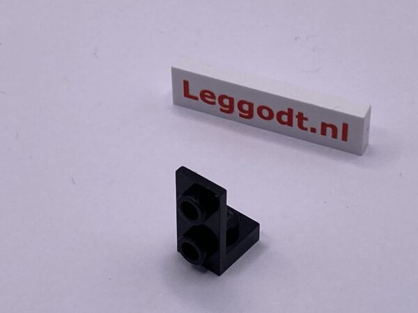 COBI: Bracket Plate UP 1 x 1 Plate Thin 1 1/3 x 1 - black (czarny)