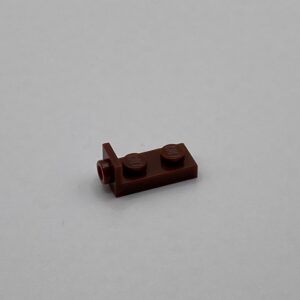 COBI: Bracket Plate UP 2 x 1 Plate Thin 1/2 x 1 - dark brown (ciemny braz)