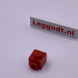 COBI: Brick, Modified 1 x 1 x 2/3 with Pivot on the Side - red (czerwony)