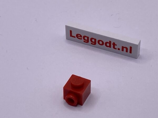 COBI: Brick, Modified 1 x 1 x 2/3 with Pivot on the Side - red (czerwony)