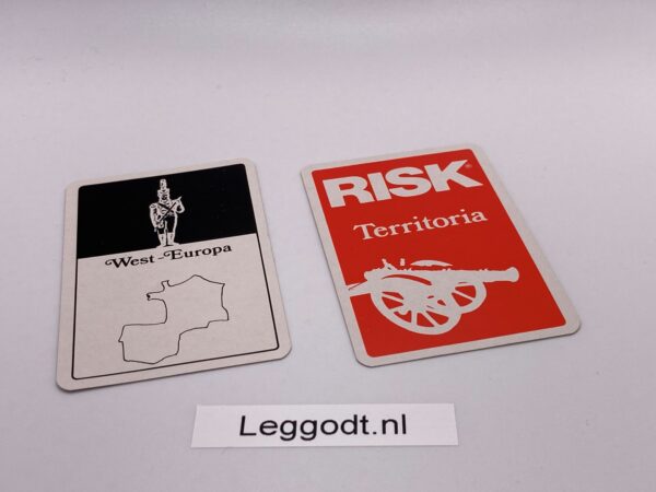 RISK: Speelkaart Serie 3: Gebiedskaart: West-Europa - wit