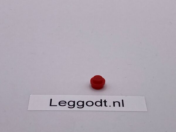LASER PEGS: Plate Round 1 x 1 - red