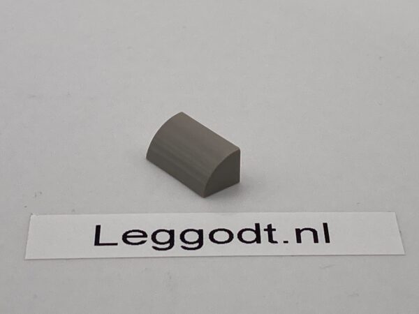 LASER PEGS: Slope 2 x 1 x 2/3 Rounded - light grey
