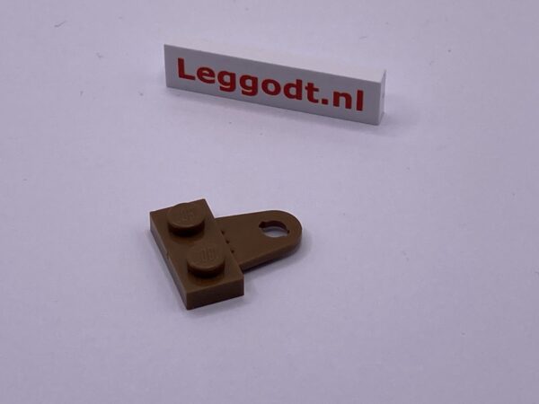 COBI: Plate Modified 1 x 2 with Hook - brown (brazowy)