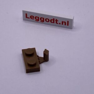 COBI: Plate Modified 1 x 2 with Hook Eye - brown (brazowy)