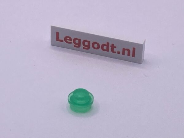 COBI: Plate Round 1 x 1 - trans-neon green