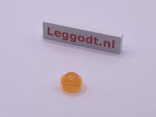 COBI: Plate Round 1 x 1 - trans-neon orange
