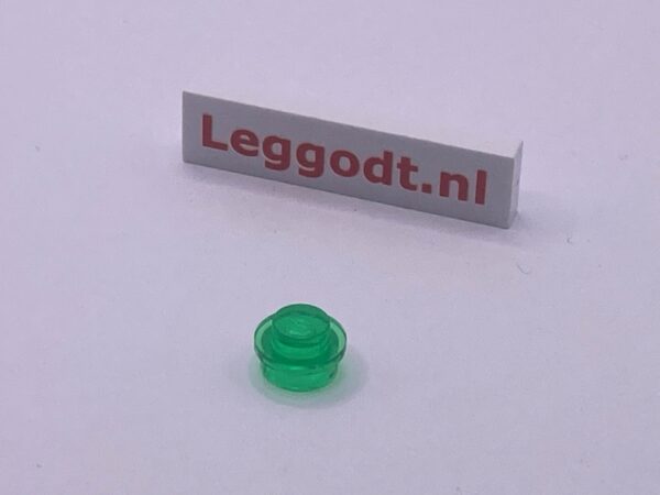 COBI: Plate Round 1 x 1 - trans-green
