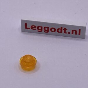 COBI: Plate Round 1 x 1 - trans-orange (pomaranczowy transparentny)