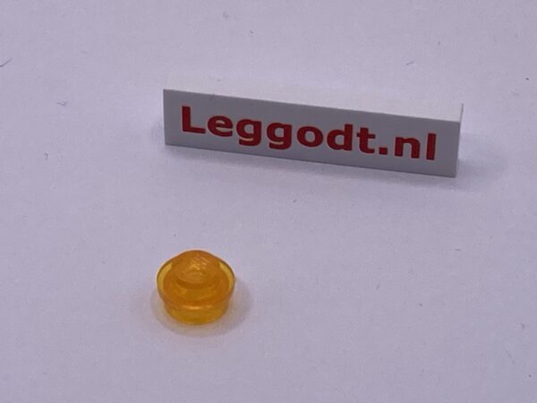 COBI: Plate Round 1 x 1 - trans-orange (pomaranczowy transparentny)